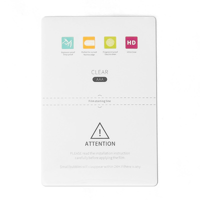 50 pcs Ultra-Clear Auto repair Hydrogel Screen Protector (18cm x 12cm)