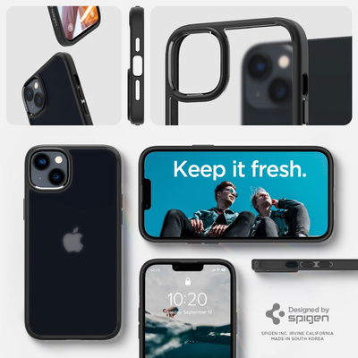 Etui Spigen Ultra Hybrid na iPhone 14 Plus - matowo-czarne