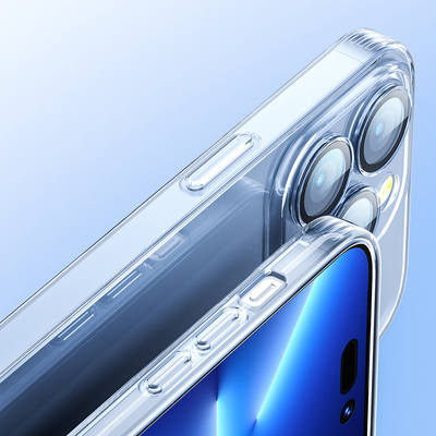 Joyroom 14Q Case iPhone 14 Hülle Gehäusedeckel mit transparenter Kameraabdeckung (JR-14Q1 transparent)