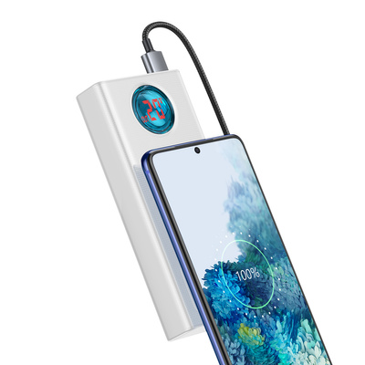 Baseus Amblight powerbank 65W 30000mAh Overseas Edition white (PPLG000102)