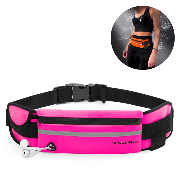 Wozinsky expandable running belt pink (WRBPI1)
