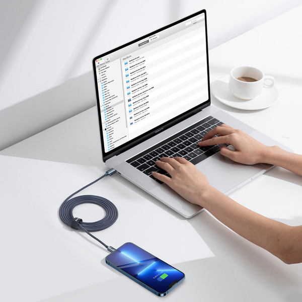 Baseus CAJY000301 Lightning – USB-C PD QC-Kabel 20 W 480 Mbit/s 2 m – Schwarz