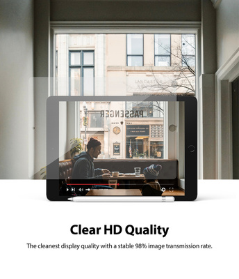 Ringke Invisible Defender ID Glas gehärtetes Glas für iPad 10.2 '' 2021