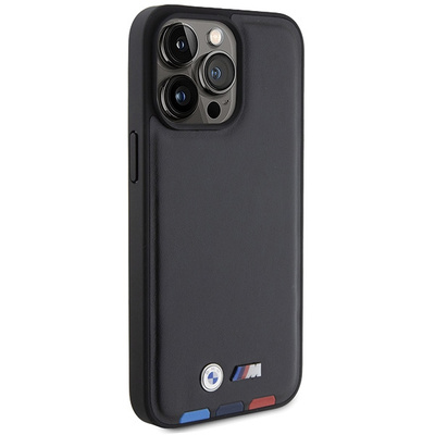 BMW BMHCP15X22PTDK iPhone 15 Pro Max 6.7&quot; black/black Leather Stamp Tricolor