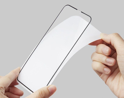 Szkło hartowane Spigen Glass FC na iPhone 11 / XR - czarne