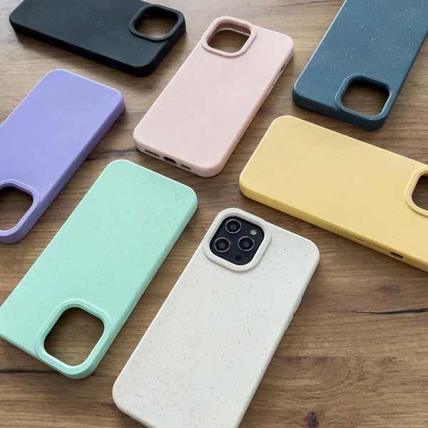 Eco Case case for iPhone 14 Plus silicone degradable cover pink