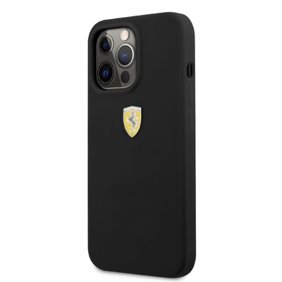 Etui Ferrari Silicone MagSafe na iPhone 13 Pro / iPhone 13 - czarne