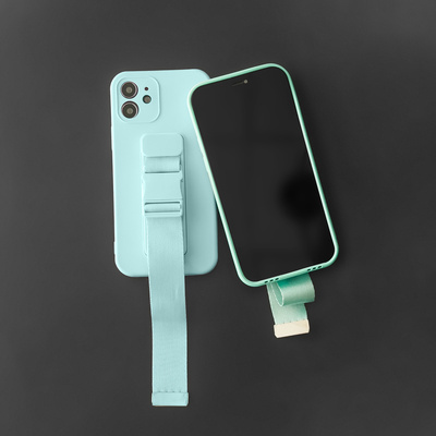 Rope case gel case with a chain lanyard bag lanyard iPhone 13 Pro Max light blue