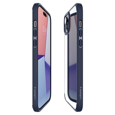 Spigen Crystal Hybrid iPhone 15 Plus Case - Clear Blue