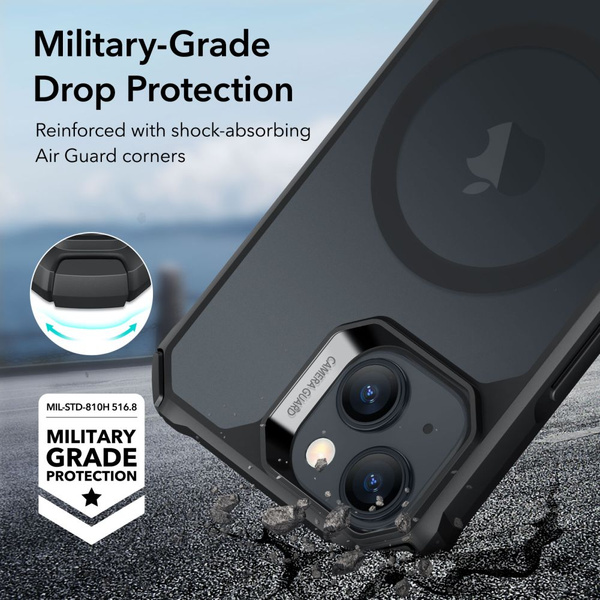 ESR Air Armor Halolock MagSafe case for iPhone 15 - matte black