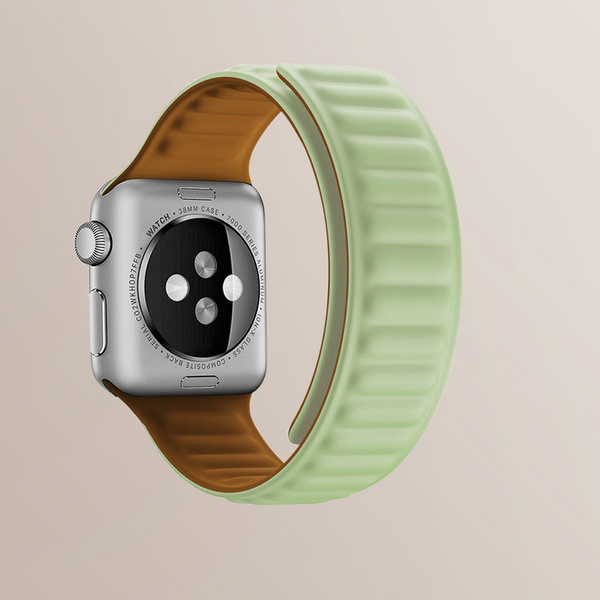 Pasek magnetyczny Magnetic Strap opaska bransoleta do Apple Watch 38 / 40 mm - czerwony