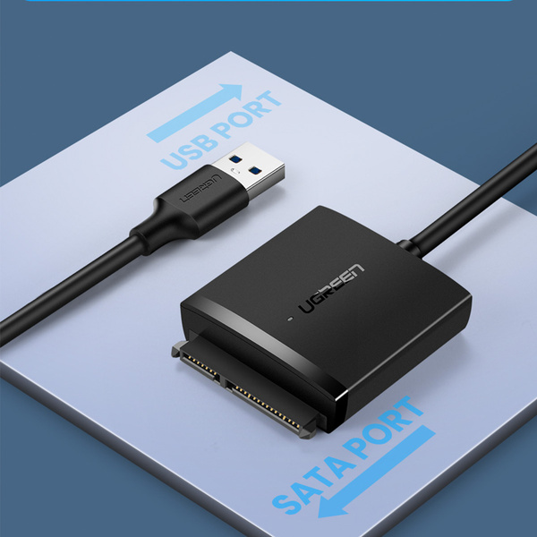 Ugreen USB3.0 adapter for 2.5'' / 3.5'' SATA disk black (CM257)