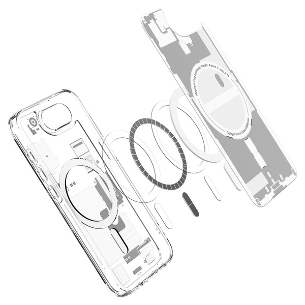 Spigen Ultra Hybrid MagSafe Case for iPhone 16e Zero One - White