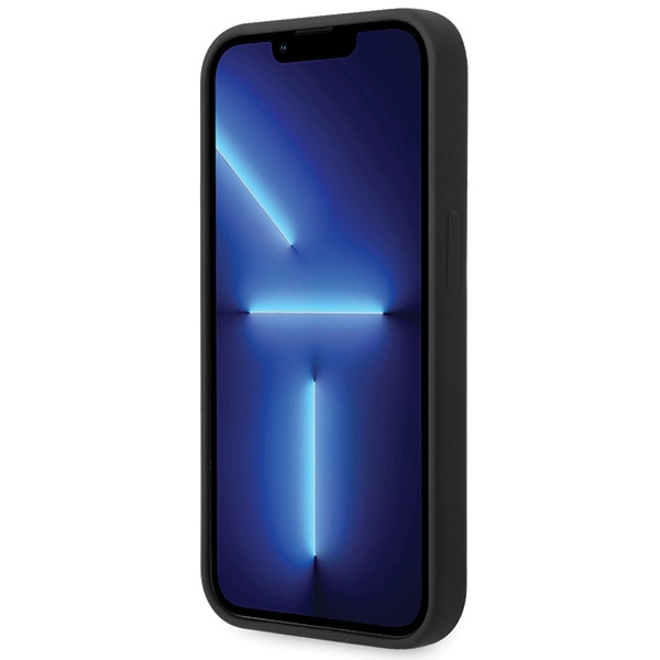 BMW Silicone Metal Logo case for iPhone 15 Pro - black