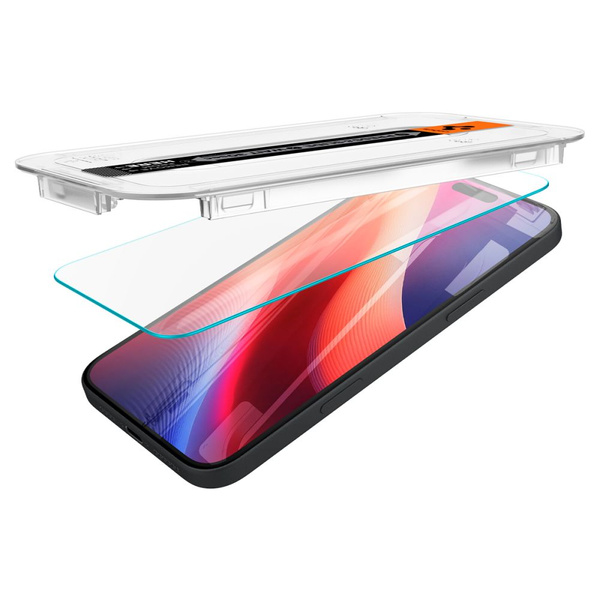 Spigen Glas.tR EZ Fit gehärtetes Glas für iPhone 15 / 16 - 2 Stk.