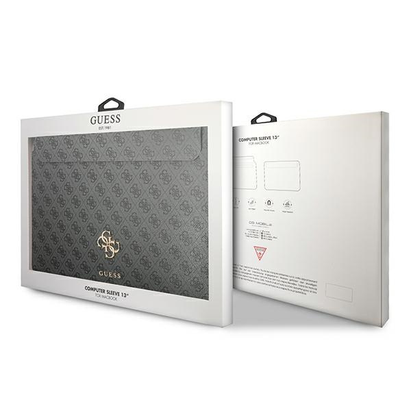 Guess 4G Big Logo-Hülle für einen 13-Zoll-Laptop – Grau