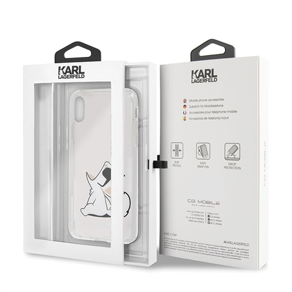 Etui Karl Lagerfeld Choupette Fun na iPhone X / Xs - przezroczyste