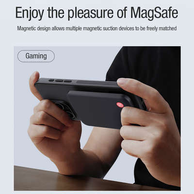 Nillkin Super Frosted Shield Pro Magnetic Case for iPhone 15 Pro - black