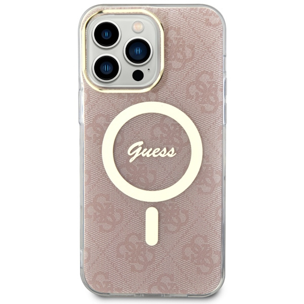 Guess GUHMP13XH4STP iPhone 13 Pro Max 6.7&quot; pink/pink Hardcase 4G MagSafe