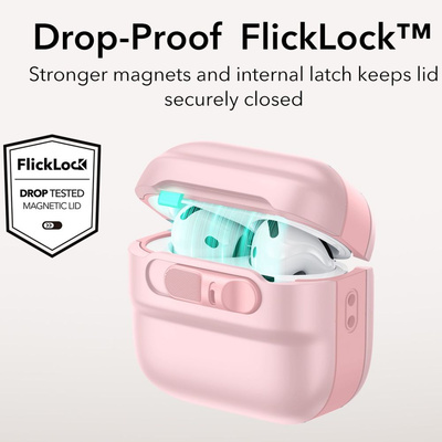 ESR Pulse Halolock Magsafe case for AirPods 4 - pink
