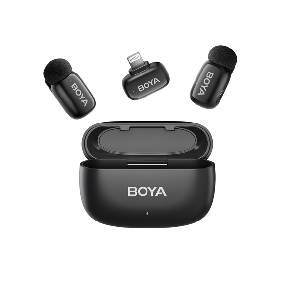 BOYA Mini 2-01 Funkmikrofon 2,4 GHz USB-C – Schwarz
