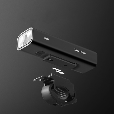 Lampka rowerowa przednia Rockbros 24710012001 800 lm + kabel USB-C - USB-A - czarna