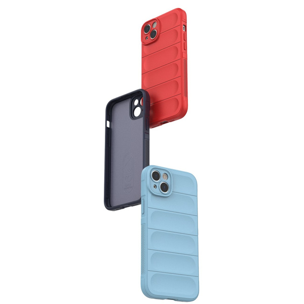 Magic Shield Case Hülle für iPhone 14 Plus flexible Panzerhülle hellblau