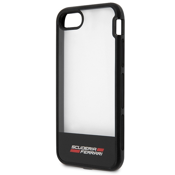 Etui Ferrari Racing Shield na iPhone 7 / 8 / SE 2020 / SE 2022  - półprzezroczyste