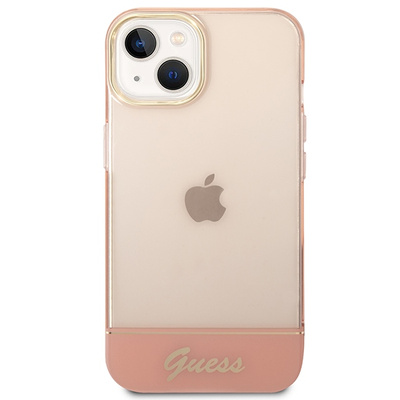 Etui Guess Translucent na iPhone 14 Plus - różowe
