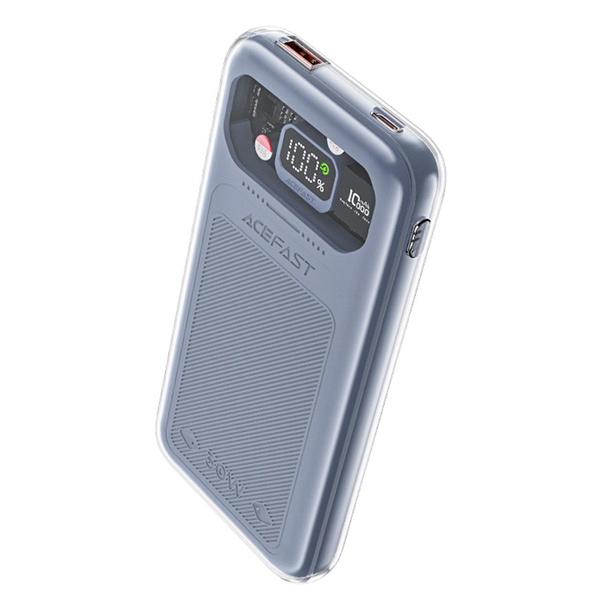 Acefast Powerbank 10000 mAh Sparkling Series Schnellladung 30 W grau (M1)
