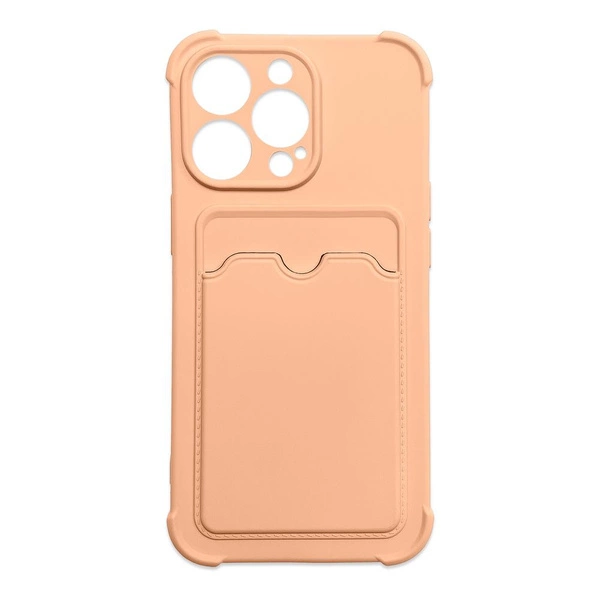 Card Armor Case Hülle für iPhone 13 Card Wallet Silikon Armor Case Air Bag Pink