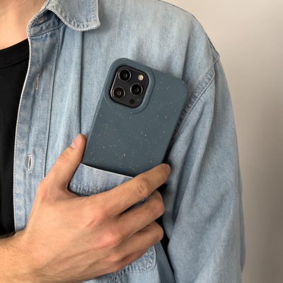 Eco Case für iPhone 12 Silikonhülle Telefongehäuse Grün