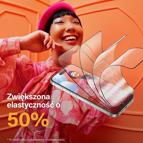 Szkło hartowane PanzerGlass Ultra-Wide Fit prywatyzujące z pozycjonerem na iPhone 15 Pro