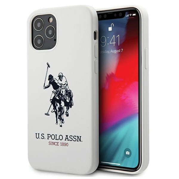 Etui U.S. Polo Assn. Silicone Collection na iPhone 12 / iPhone 12 Pro - białe