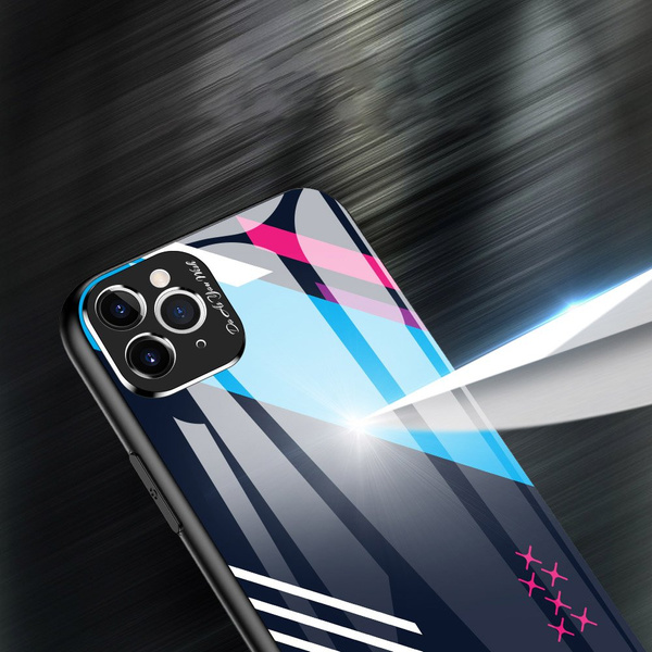 Color Glass Case Handyhülle Schutzhülle aus Panzerglas für iPhone 11 Pro Max pattern 2
