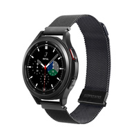 Dux Ducis Magnetic Strap pasek do Samsung Galaxy Watch / Huawei Watch / Honor Watch (20mm band) magnetyczna opaska czarny (Milanese Version)