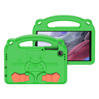 Dux Ducis Panda bezpieczne dla dzieci dziecięce miękkie etui do Samsung Galaxy Tab A7 Lite (T220 / T225) zielony
