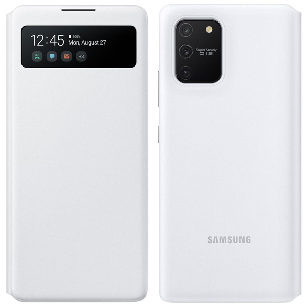 Samsung S View Wallet etui kabura bookcase z inteligentną klapką okienkiem Samsung Galaxy S10 Lite biały (EF-EG770PWEGEU)