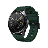 Ремінець один силіконовий ремінець браслет-браслет для Huawei Watch GT 3 42 мм темно-зелений